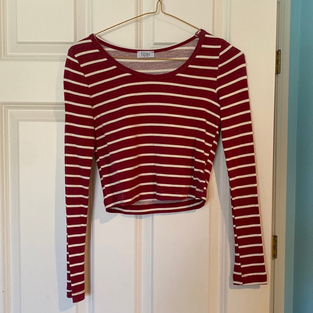 Striped Crop Top